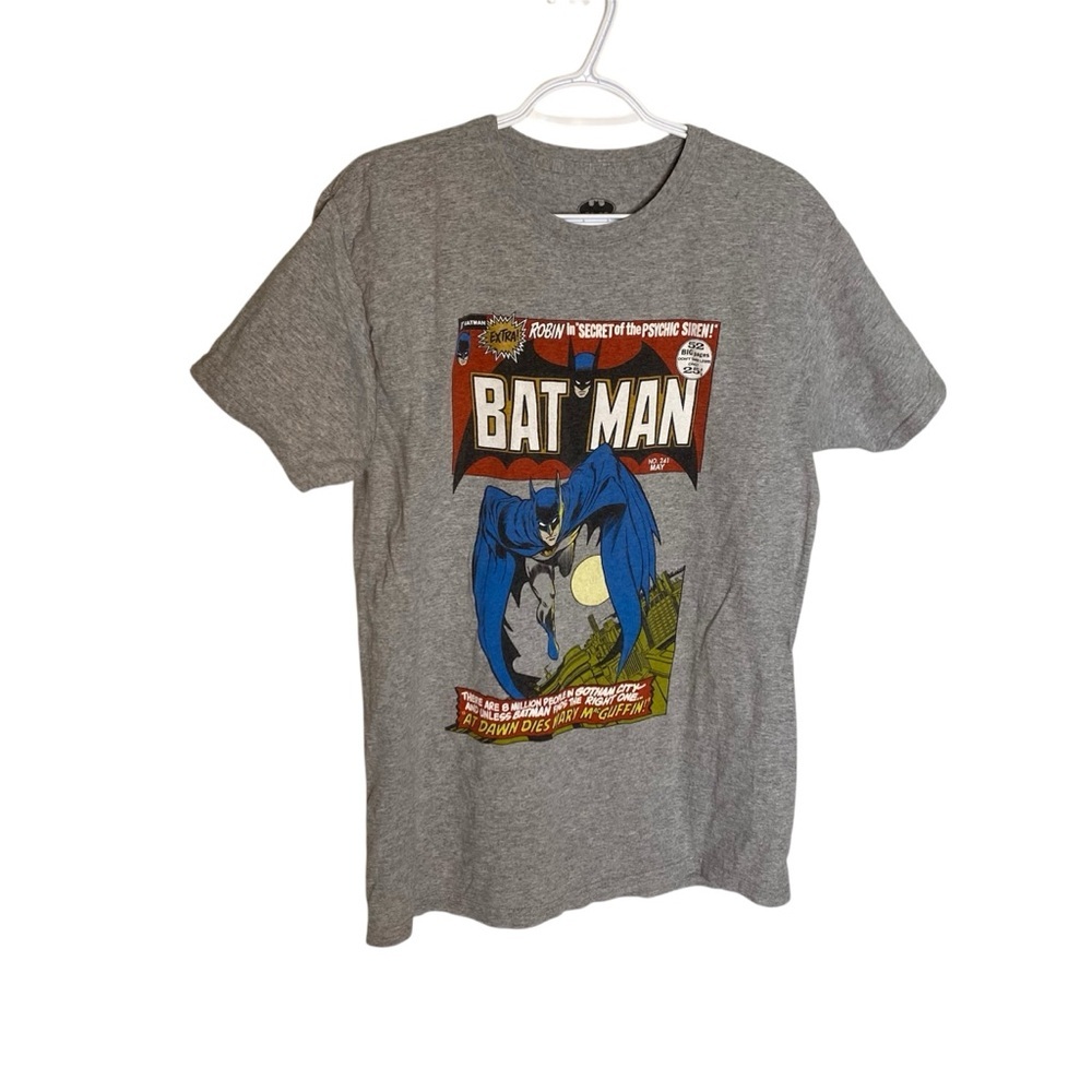 BATMAN Men’s Graphic Batman T-Shirt Grey Superhero Comics Marvel Medium - Picture 6 of 8